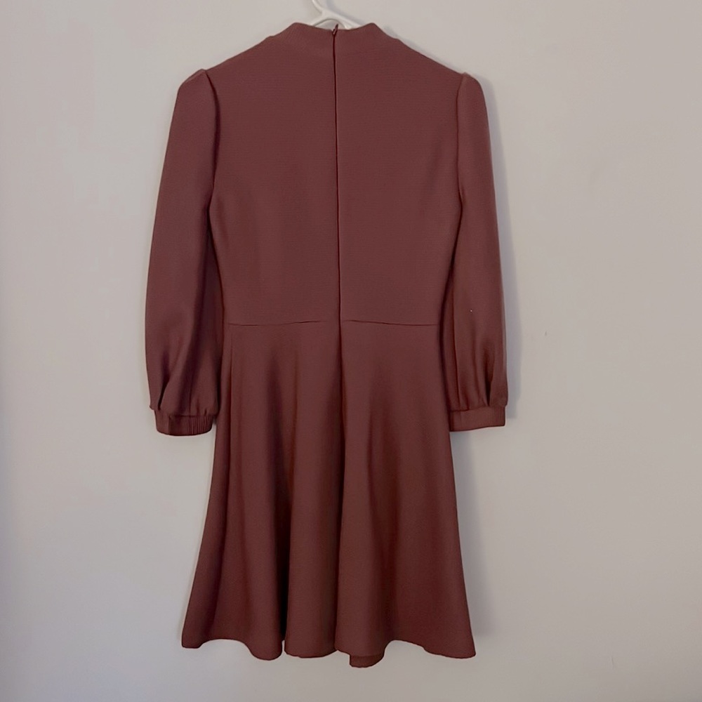 Mauve/Blush Long-Sleeve Gal Meets Glam Dress in 00 - Picture 2 of 2